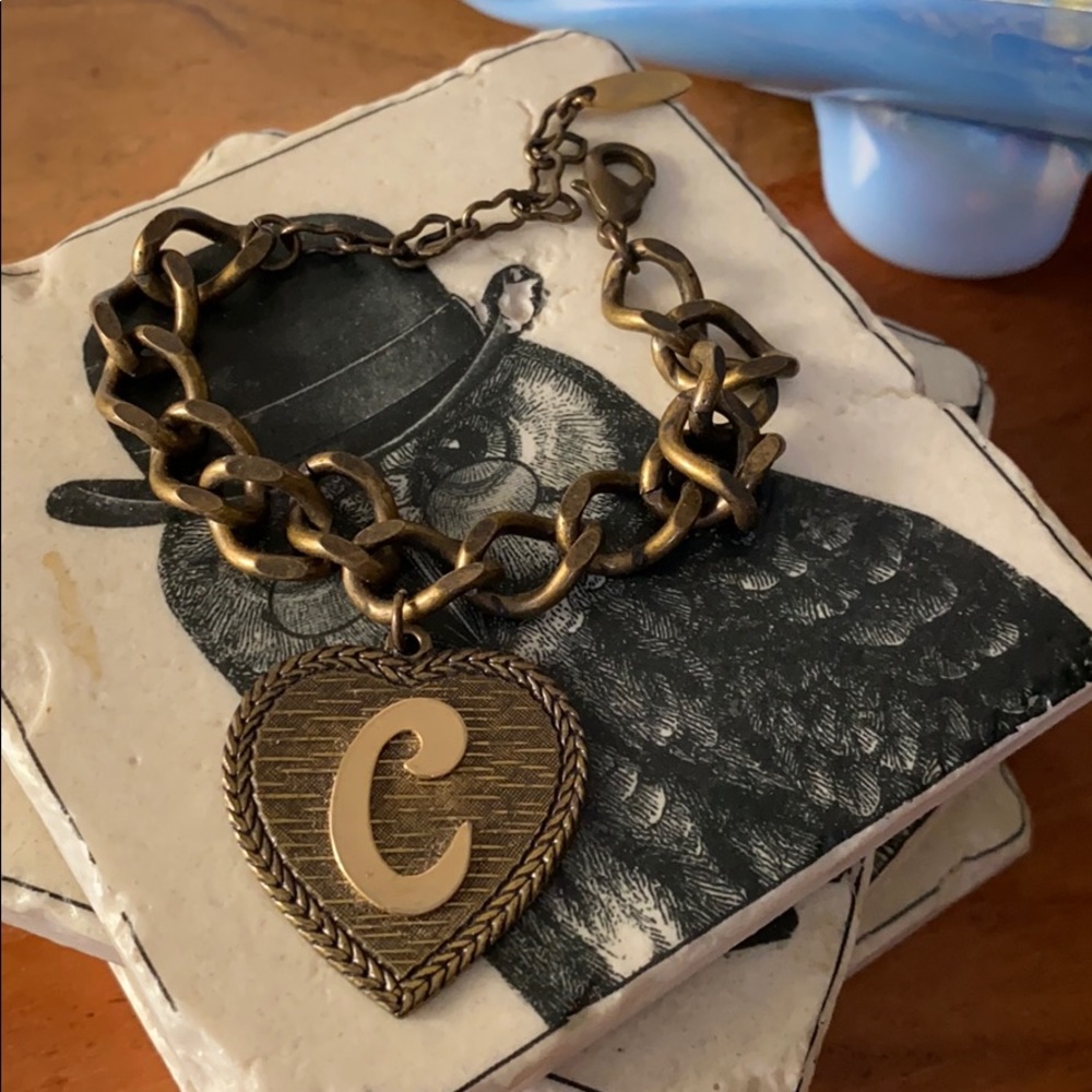 “C” heart bracelet